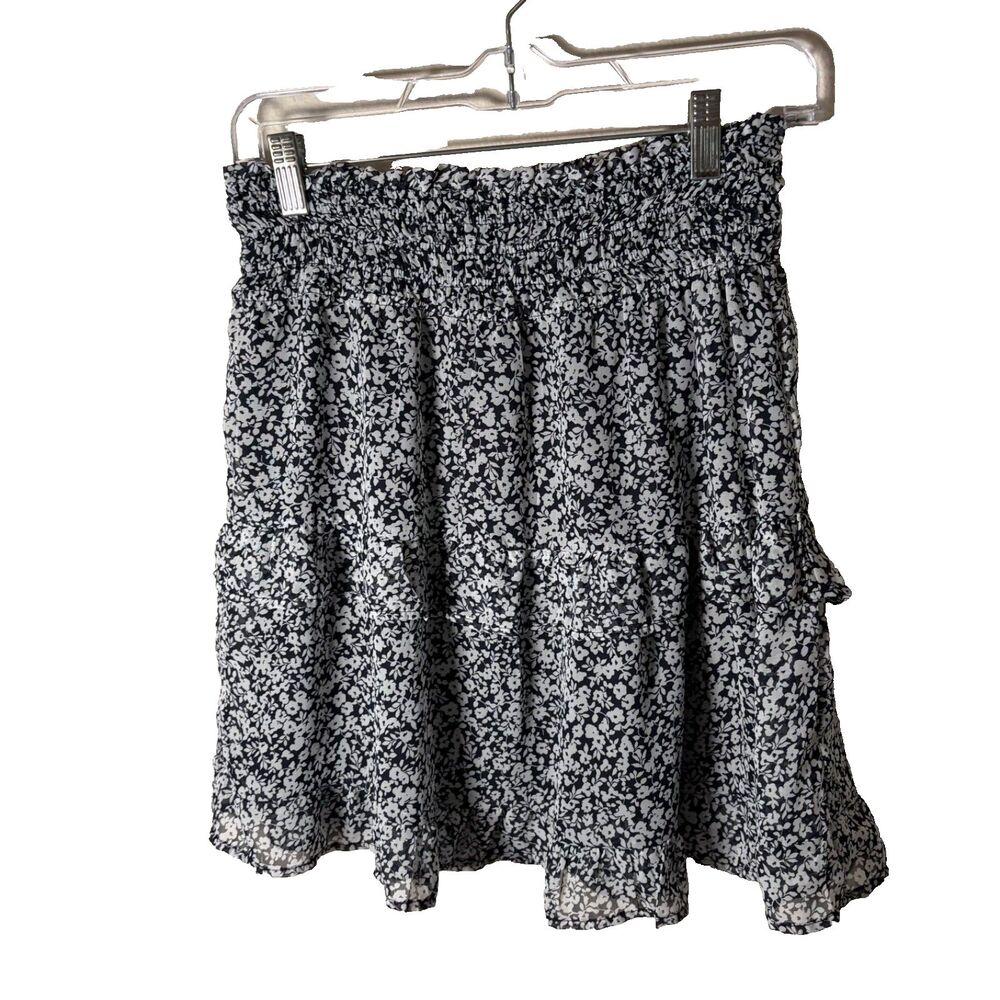 Sienna Sky Skirt Women's Medium Tiered Lined Mini Casual Ruffle